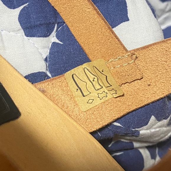 Brand New Swedish Hasbeens Brassy Leather High Heel Sandals NWOT - Picture 9 of 10